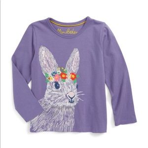 Mini Boden Bunny Superstitch Embroidered Tee